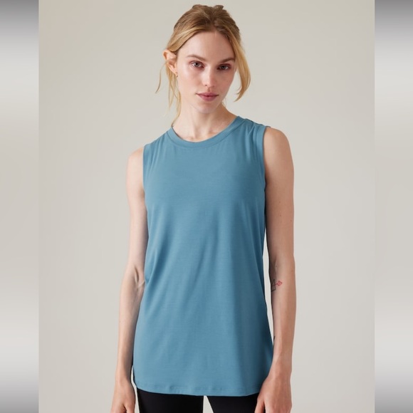 Athleta Tops Womens Athleta Vital Tank In Skylark Blue Poshmark